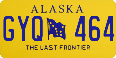 AK license plate GYQ464