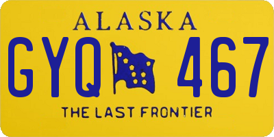 AK license plate GYQ467