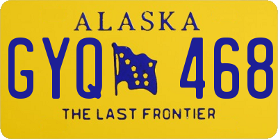 AK license plate GYQ468