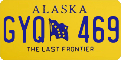 AK license plate GYQ469