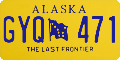 AK license plate GYQ471