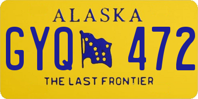 AK license plate GYQ472