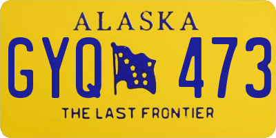 AK license plate GYQ473