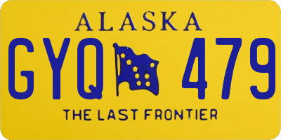 AK license plate GYQ479