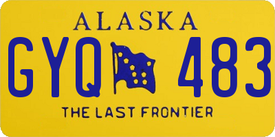 AK license plate GYQ483