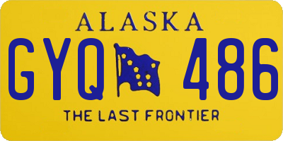 AK license plate GYQ486