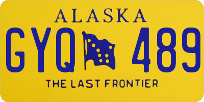 AK license plate GYQ489