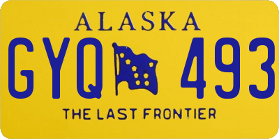 AK license plate GYQ493