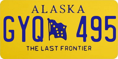 AK license plate GYQ495