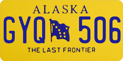 AK license plate GYQ506