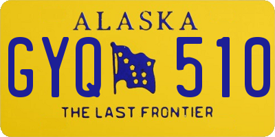 AK license plate GYQ510