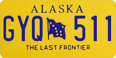 AK license plate GYQ511