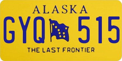 AK license plate GYQ515