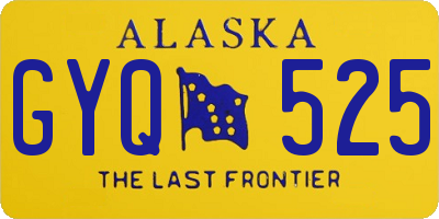 AK license plate GYQ525