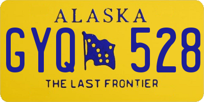 AK license plate GYQ528