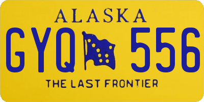 AK license plate GYQ556