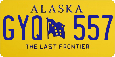 AK license plate GYQ557