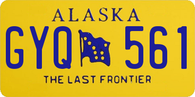 AK license plate GYQ561