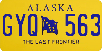 AK license plate GYQ563