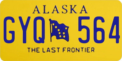 AK license plate GYQ564