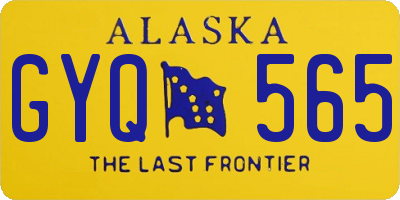 AK license plate GYQ565