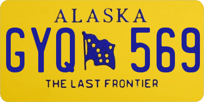 AK license plate GYQ569