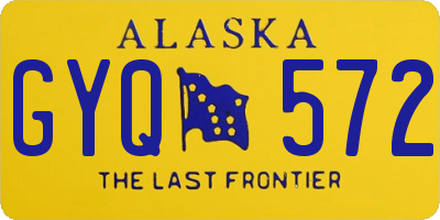 AK license plate GYQ572