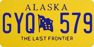 AK license plate GYQ579