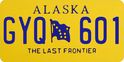 AK license plate GYQ601