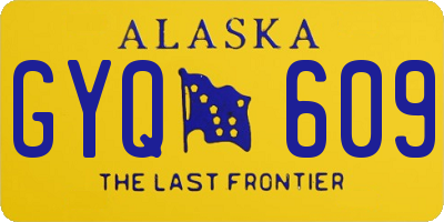 AK license plate GYQ609