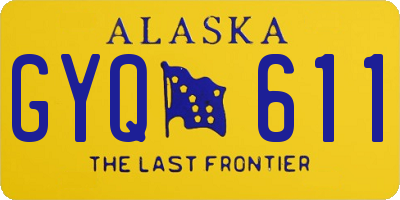 AK license plate GYQ611