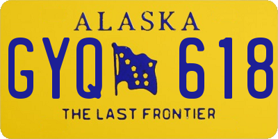 AK license plate GYQ618