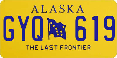 AK license plate GYQ619