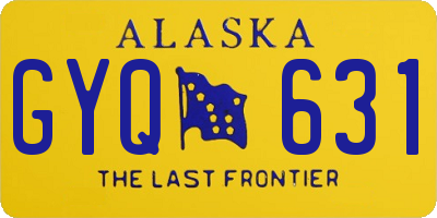 AK license plate GYQ631
