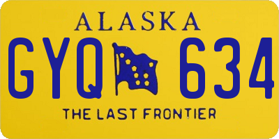 AK license plate GYQ634