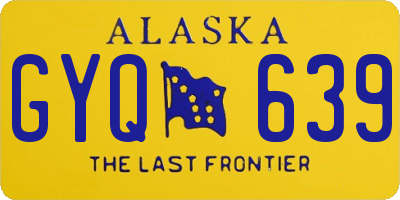 AK license plate GYQ639