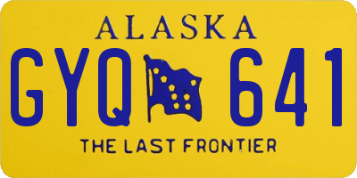 AK license plate GYQ641