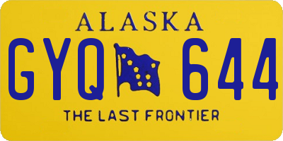 AK license plate GYQ644