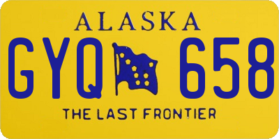 AK license plate GYQ658