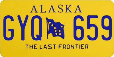 AK license plate GYQ659