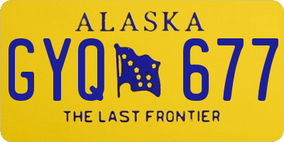 AK license plate GYQ677