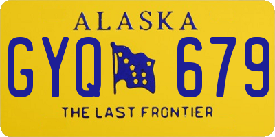 AK license plate GYQ679