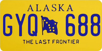 AK license plate GYQ688