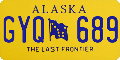 AK license plate GYQ689