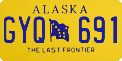 AK license plate GYQ691