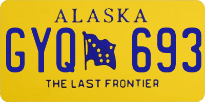AK license plate GYQ693