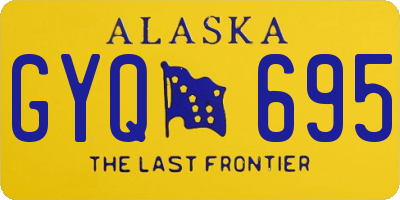 AK license plate GYQ695