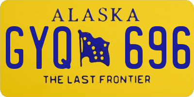 AK license plate GYQ696