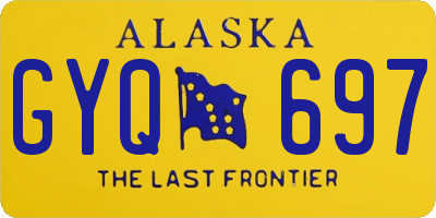 AK license plate GYQ697