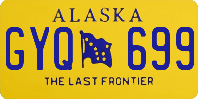 AK license plate GYQ699